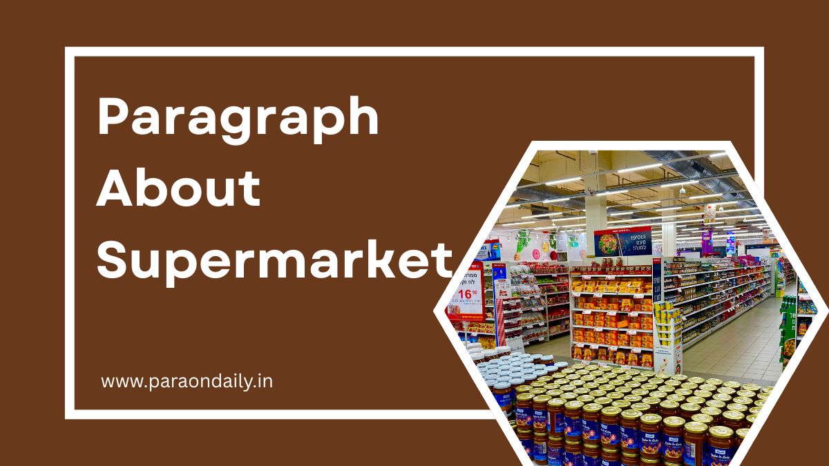 Paragraph About Supermarket