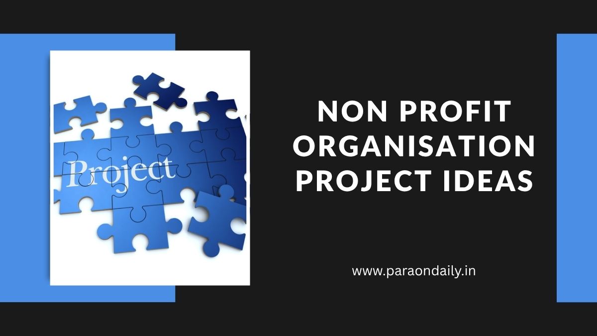 Non Profit Organisation Project Ideas