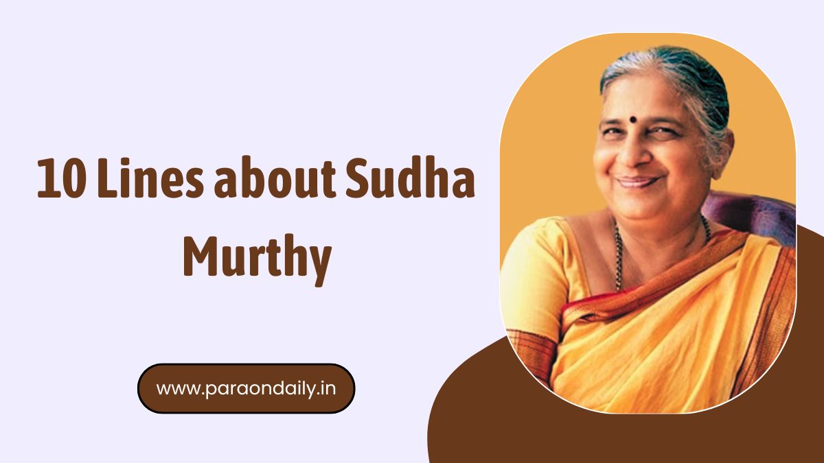 10 Lines about Sudha Murthy